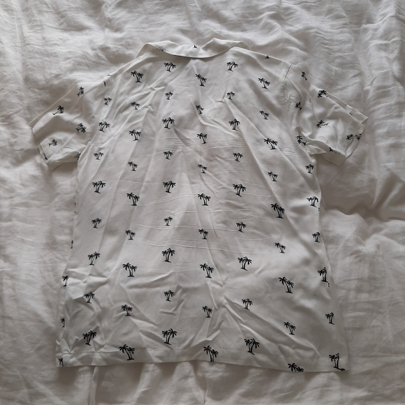 Forever 21 White Shirt with Palm Tree pattern - Picture 2 of 3